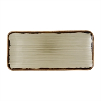 Dudson Harvest Organic Coupe Rectangle Platters Linen 346x156mm (6 Pack)