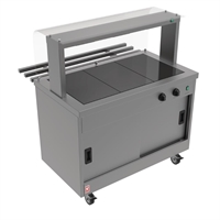 Falcon Hot Cupboard Servery Counter with Gantry FC3