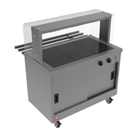 Falcon Hot Cupboard Servery Counter with Gantry FC3