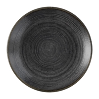 Churchill Stonecast Raw Evolve Coupe Plates Black 165mm (12 Pack)