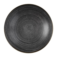 Churchill Stonecast Raw Coupe Bowls Black 184mm (12 Pack)