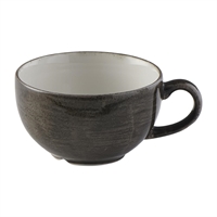 Churchill Stonecast Patina Cappuccino Cups Iron Black 227ml (12 Pack)