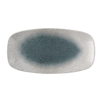 Churchill Raku Duo Agate Chefs Oblong Plates Topaz 287x152mm (12 Pack)