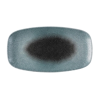Churchill Raku Duo Chefs Oblong Plate Topaz Quartz 355x189mm (6 Pack)