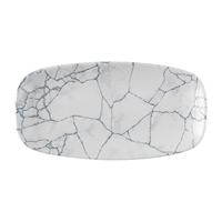 Churchill Studio Prints Kintsugi Pearl Chefs Oblong Plates Grey 287x152mm (12 Pack)