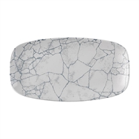 Churchill Studio Prints Kintsugi Pearl Chefs Oblong Plates Grey 355x189mm (6 Pack)