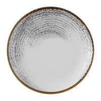 Churchill Studio Prints Homespun Accents Jasper Evolve Coupe Plates Grey 260mm (12 Pack)