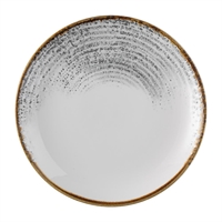 Churchill Studio Prints Homespun Accents Jasper Evolve Coupe Plate Grey 219mm (12 Pack)