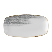 Churchill Studio Prints Homespun Accents Chefs Oblong Plates Jasper Grey 355x189mm (6 Pack)