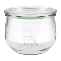 Bocaux en verre tulipe avec couvercle Weck APS 580 ml (lot de 6)