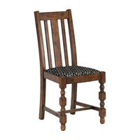 Mayfair Dining Chairs with Black Diamond Padded Seat (2 Pack)