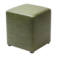 Cube Faux Leather Bar Stool Juniper (2 Pack)