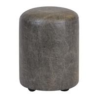Cylinder Faux Leather Bar Stool Ash (2 Pack)