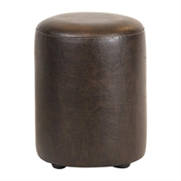 Cylinder Faux Leather Bar Stool Peat (2 Pack)
