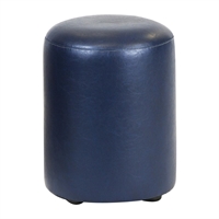 Cylinder Faux Leather Bar Stool Midnight (2 Pack)