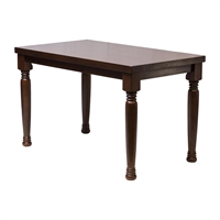 Cotswold-Style Rectangular Dining Table Dark Walnut 1200x700mm