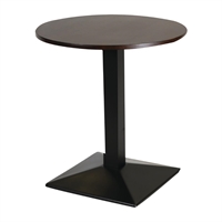 Turin Round Pedestal Table Dark Wood 700mm