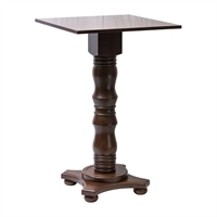 Islington Poseur Square Table Dark Wood 700x700mm