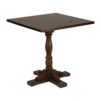 Oxford Pedestal Square Table Soft Oak 760x760mm