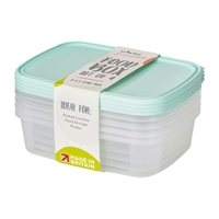 Wham Everyday Food Container 1Ltr (4 Pack)