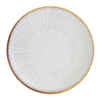 Assiettes Plates Olympia Drift En Relief Gris 180mm (Lot de 6)