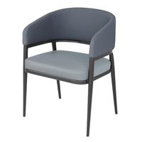 Bolero Meridian Interior Chairs Stone Blue (2 Pack)