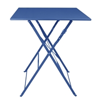 Bolero Perth Pavement Style Square Table Dark Navy 600x600mm