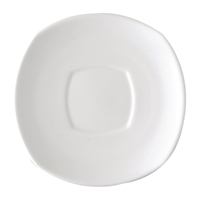 Royal Porcelain Chelsea Square Saucers with Square Well 150mm (48 Pack)