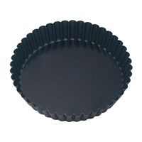 Guery Round Fluted Non Stick Loose Base Cake Pan - 100x30mm