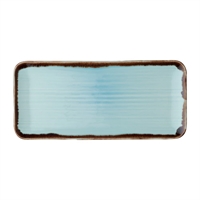 Dudson Harvest Organic Coupe Rectangular Platter Turquoise 246mm (6 Pack)