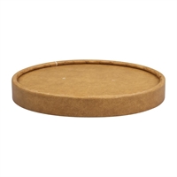 BioPak Paper Lids Kraft for BioBowl 430-950ml 12-32oz (500 Pack)