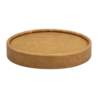 BioPak Paper Lids Natural for BioBowl 250ml 8oz (500 Pack)