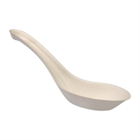 BioPak BioCane Chinese Soup Spoons White -140mm (1000 Pack)