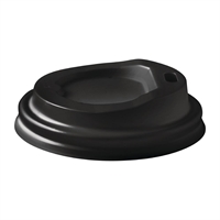 BioPak PLA Lids for BioPak BioCups 4oz 62mm Black (Pack of 1000)