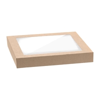 BioPak BioBoard PLA Window Lid for Catering Tray Bases Small (100 Pack)
