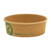 BioPak Paper BioBowl Kraft Small 500ml (400 Pack)