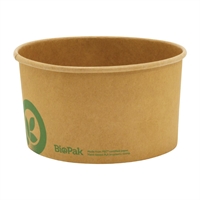 BioPak Paper BioBowl Kraft Large 1000ml (400 Pack)