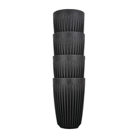 HuskeeCup Cup 12oz 409ml Charcoal (4 Pack)