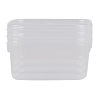 3 x Décor Tellfresh Square Storage Container - 500ml