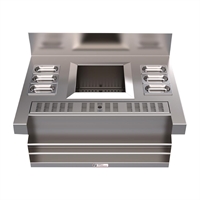 Simply Stainless 700 Series Standard Cocktail Station with Speed Rack