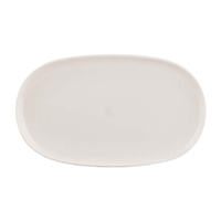 Moda Porcelain Snow Oval Coupe Plate - 305x180mm (6 Pack)