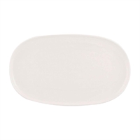 Moda Porcelain Snow Oval Coupe Plate - 405x240mm (3 Pack)
