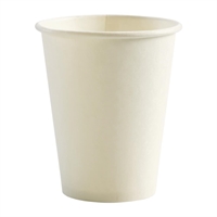 BioPak BioCup Single Wall White - 390ml 12oz 90mm (1000 Pack)