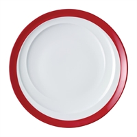 Royal Porcelain Maxadura Resonate Red Band Round Plate Coupe 165mm (48 Pack)