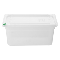 Hygiplas Click PP GN Container 1/3 with Lid & 7 Colour Clips 150mm 5.3Ltr (4 Pack)