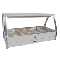 Roband Hot Food Display Bar E24RD fits - 8x1/2 65mm or 4x1/1 65mm Pans