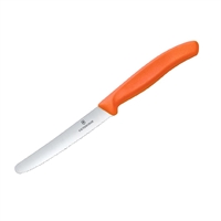 Victorinox Wavy Edge Steak and Tomato Knife - Orange