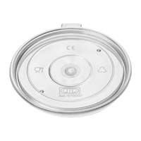 Poliware Reuseable Mug Lid To Suit Breakfast Mug Clear (75 Pack)