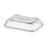 Poliware Reuseable Cover For 130mm Rectangular Bowl Clear (36 Pack)