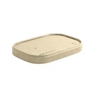 BioPak BioBoard Takeaway Lid Kraft to suit 500 - 1000ml (300 Pack)
